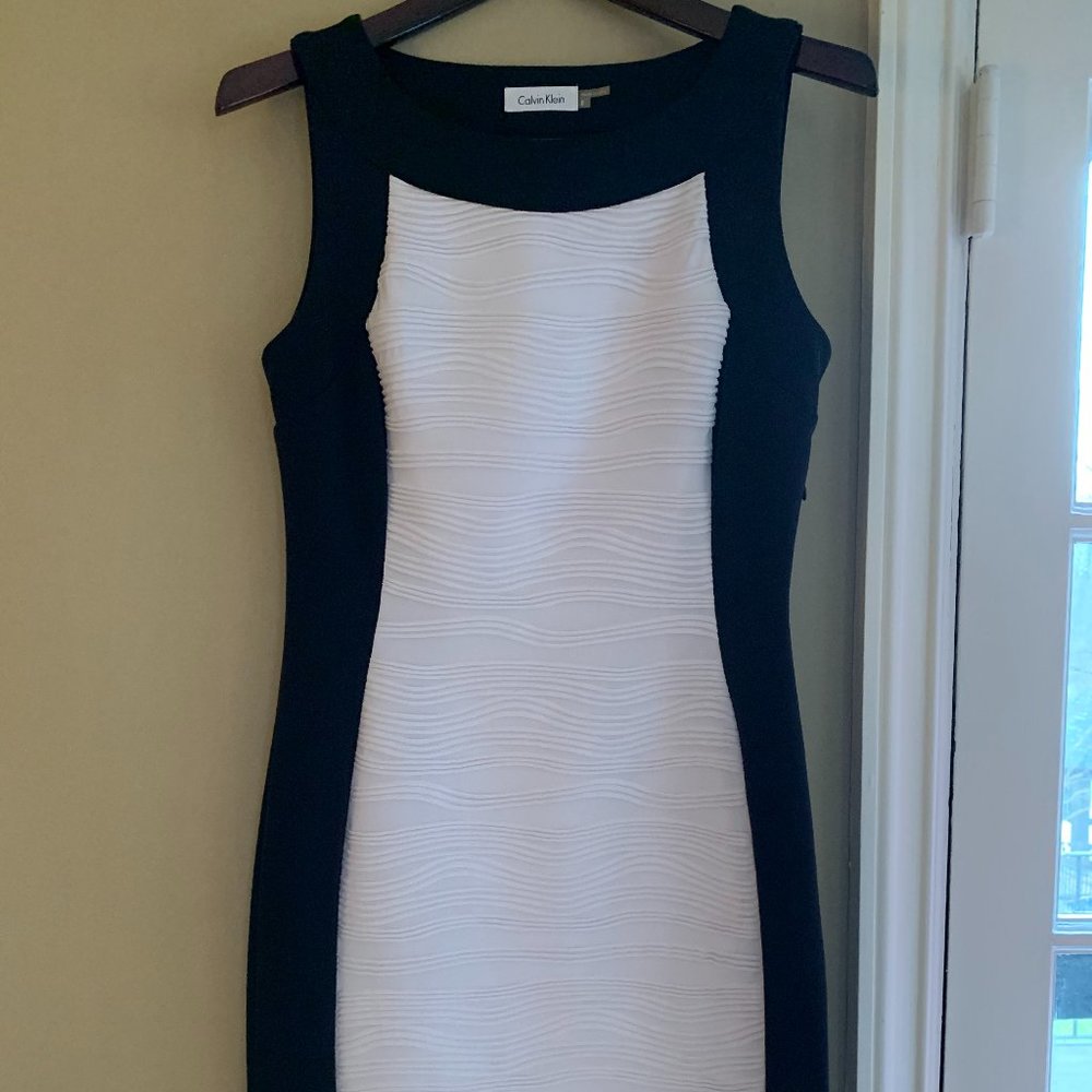 Calvin Klein White/Black Dress